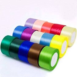 Satin Ribbon 1inch Multicolour 10m